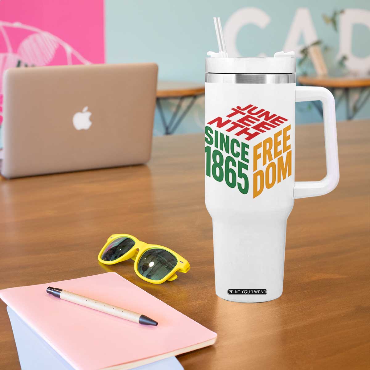 Juneteenth 1865 Freedom Tumbler With Handle African American Pride TS12 Print Your Wear