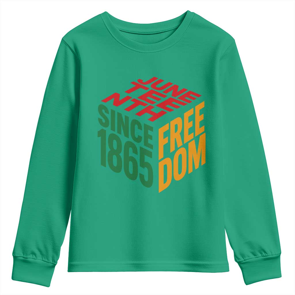 Juneteenth 1865 Freedom Youth Sweatshirt African American Pride