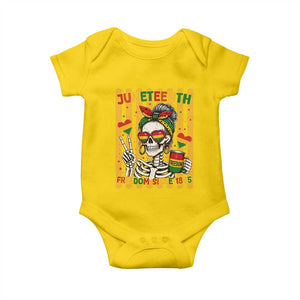 Skeleton Juneteenth Freedom Baby Onesie African American Pride Gift TS12 Daisy Print Your Wear