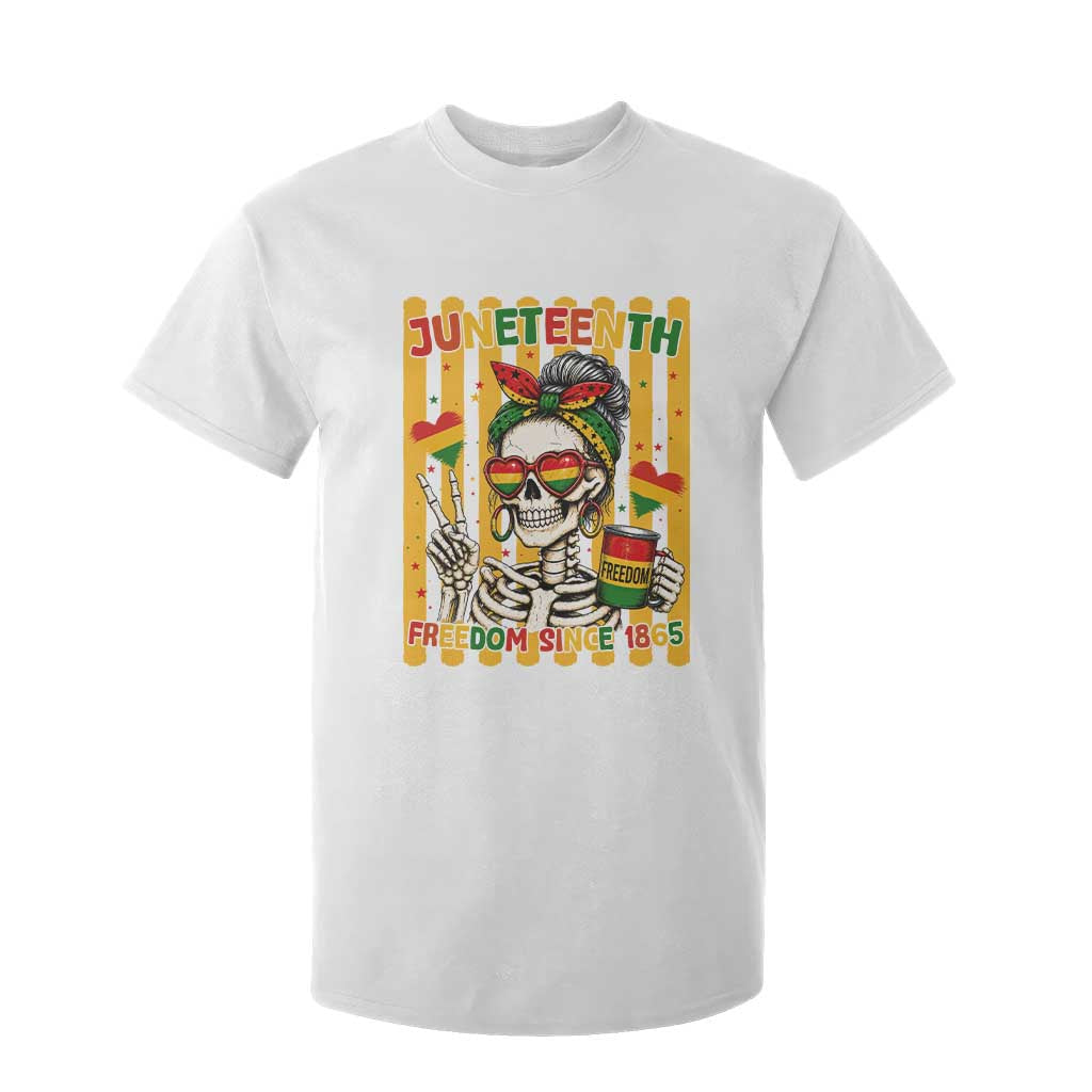 Skeleton Juneteenth Freedom T Shirt For Kid African American Pride Gift TS12 White Print Your Wear
