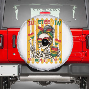 Skeleton Juneteenth Freedom Spare Tire Cover African American Pride Gift