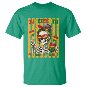 Skeleton Juneteenth Freedom T Shirt African American Pride Gift TS12 Irish Green Print Your Wear