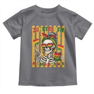Skeleton Juneteenth Freedom Toddler T Shirt African American Pride Gift
