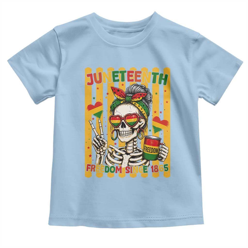 Skeleton Juneteenth Freedom Toddler T Shirt African American Pride Gift