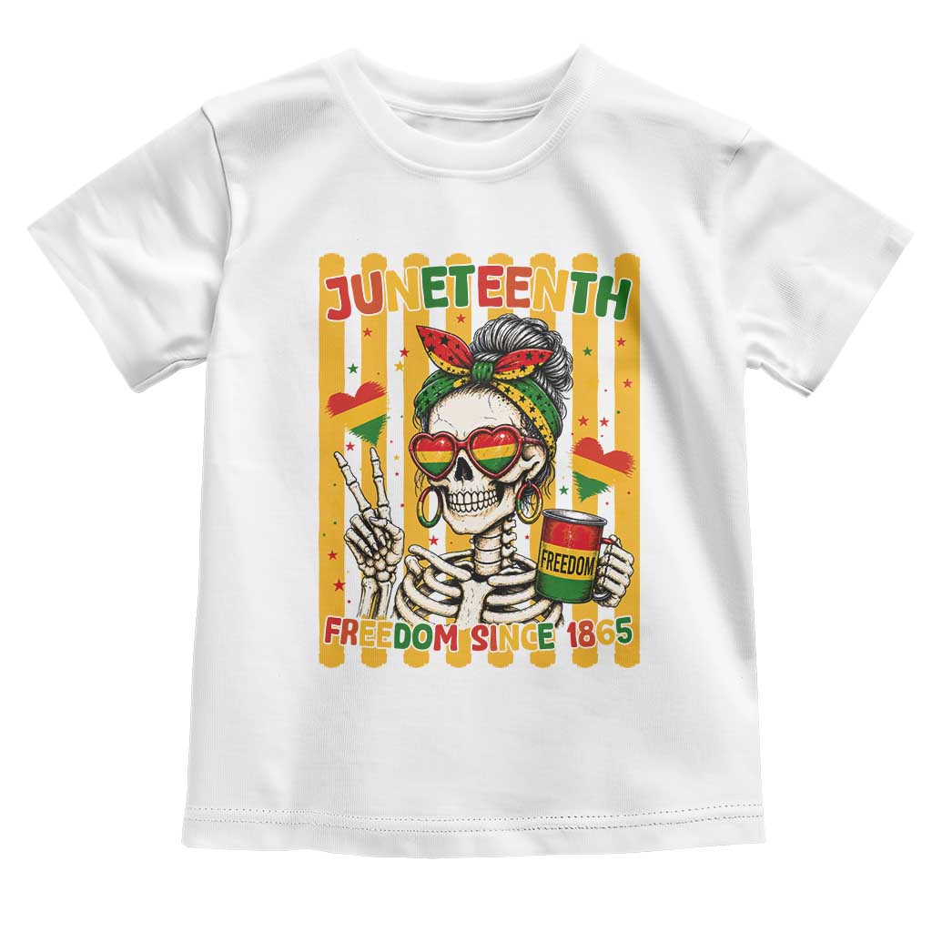 Skeleton Juneteenth Freedom Toddler T Shirt African American Pride Gift