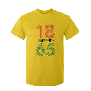 Vintage Juneteenth 1865 T Shirt For Kid Retro Striped Number Graphic