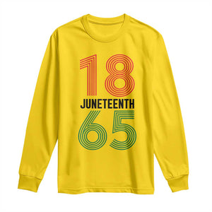 Vintage Juneteenth 1865 Long Sleeve Shirt Retro Striped Number Graphic TS12 Daisy Print Your Wear
