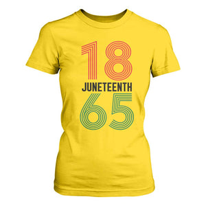 Vintage Juneteenth 1865 T Shirt For Women Retro Striped Number Graphic TS12 Daisy Print Your Wear