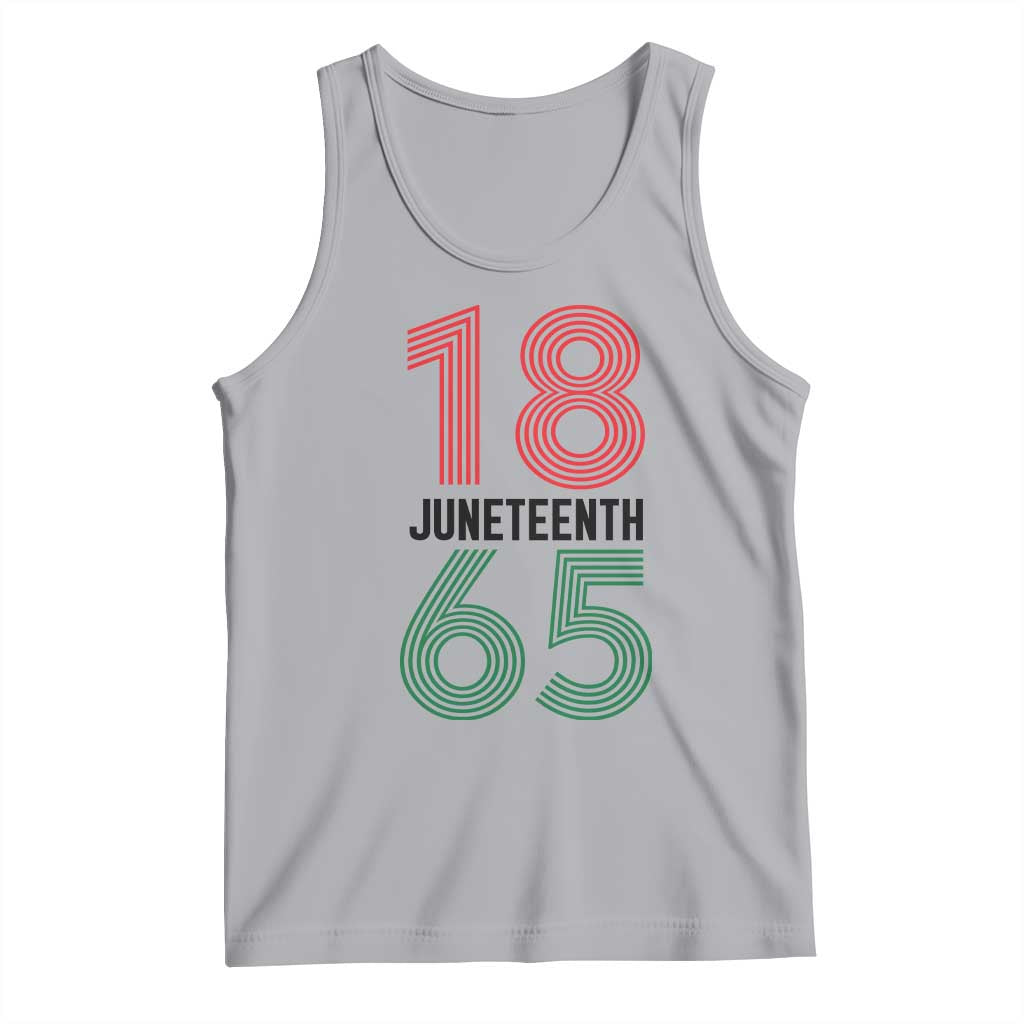 Vintage Juneteenth 1865 Tank Top Retro Striped Number Graphic