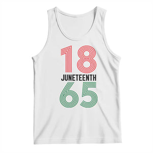 Vintage Juneteenth 1865 Tank Top Retro Striped Number Graphic