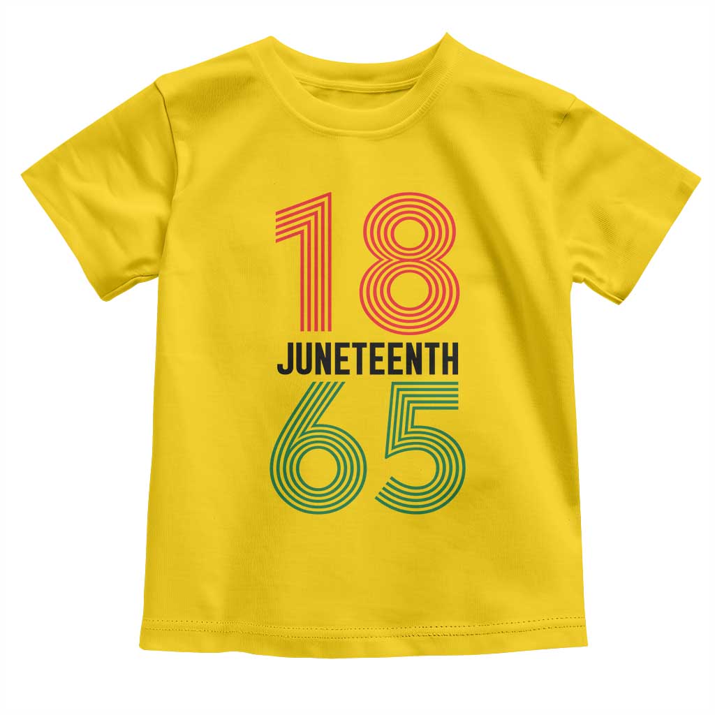 Vintage Juneteenth 1865 Toddler T Shirt Retro Striped Number Graphic TS12 Daisy Print Your Wear