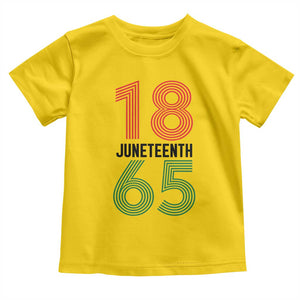 Vintage Juneteenth 1865 Toddler T Shirt Retro Striped Number Graphic TS12 Daisy Print Your Wear