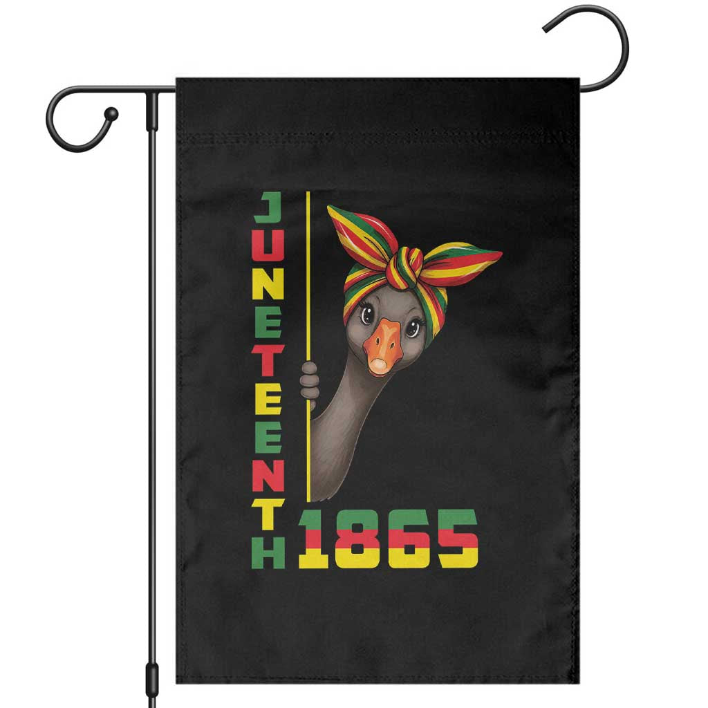 Funny Juneteenth Goose Garden Flag African American Pride Gift