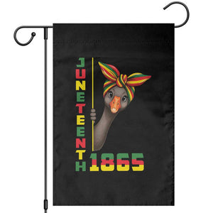 Funny Juneteenth Goose Garden Flag African American Pride Gift
