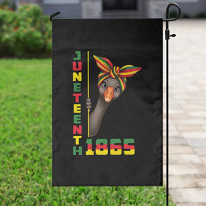 Funny Juneteenth Goose Garden Flag African American Pride Gift