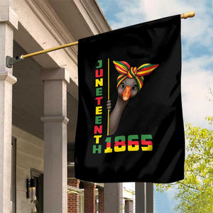 Funny Juneteenth Goose Garden Flag African American Pride Gift