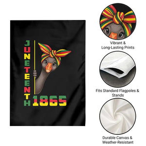 Funny Juneteenth Goose Garden Flag African American Pride Gift