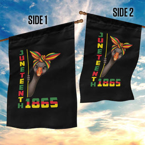 Funny Juneteenth Goose Garden Flag African American Pride Gift