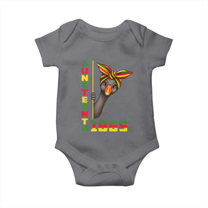 Funny Juneteenth Goose Baby Onesie African American Pride Gift TS12 Charcoal Print Your Wear