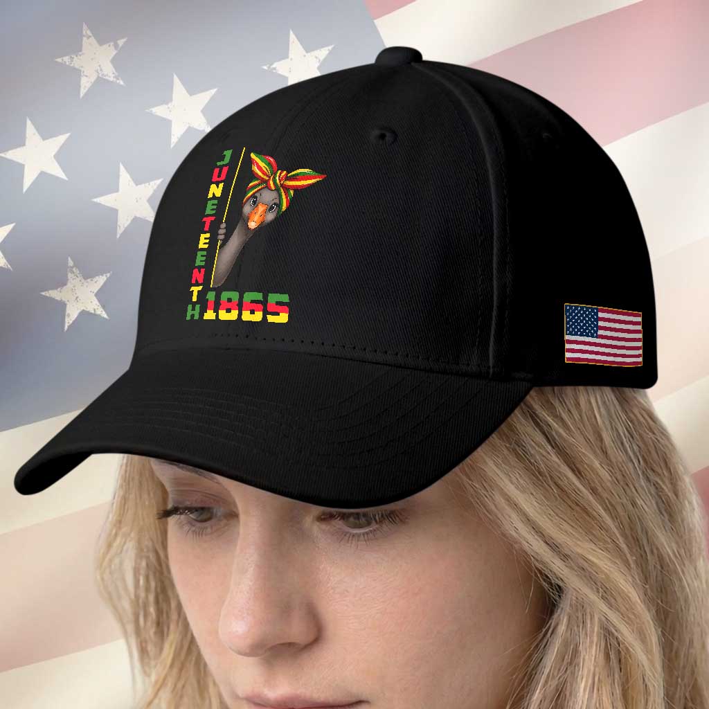 Funny Juneteenth Goose Baseball Cap African American Pride Gift