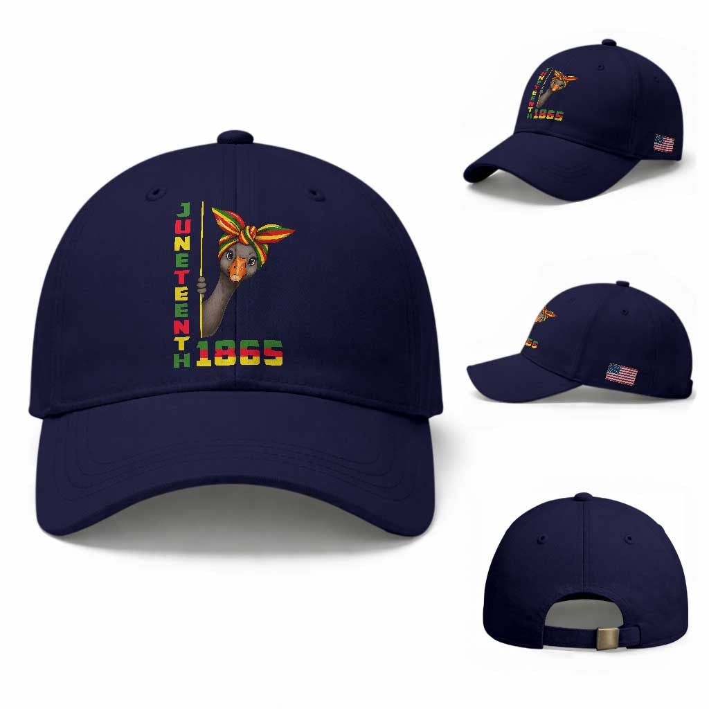 Funny Juneteenth Goose Baseball Cap African American Pride Gift