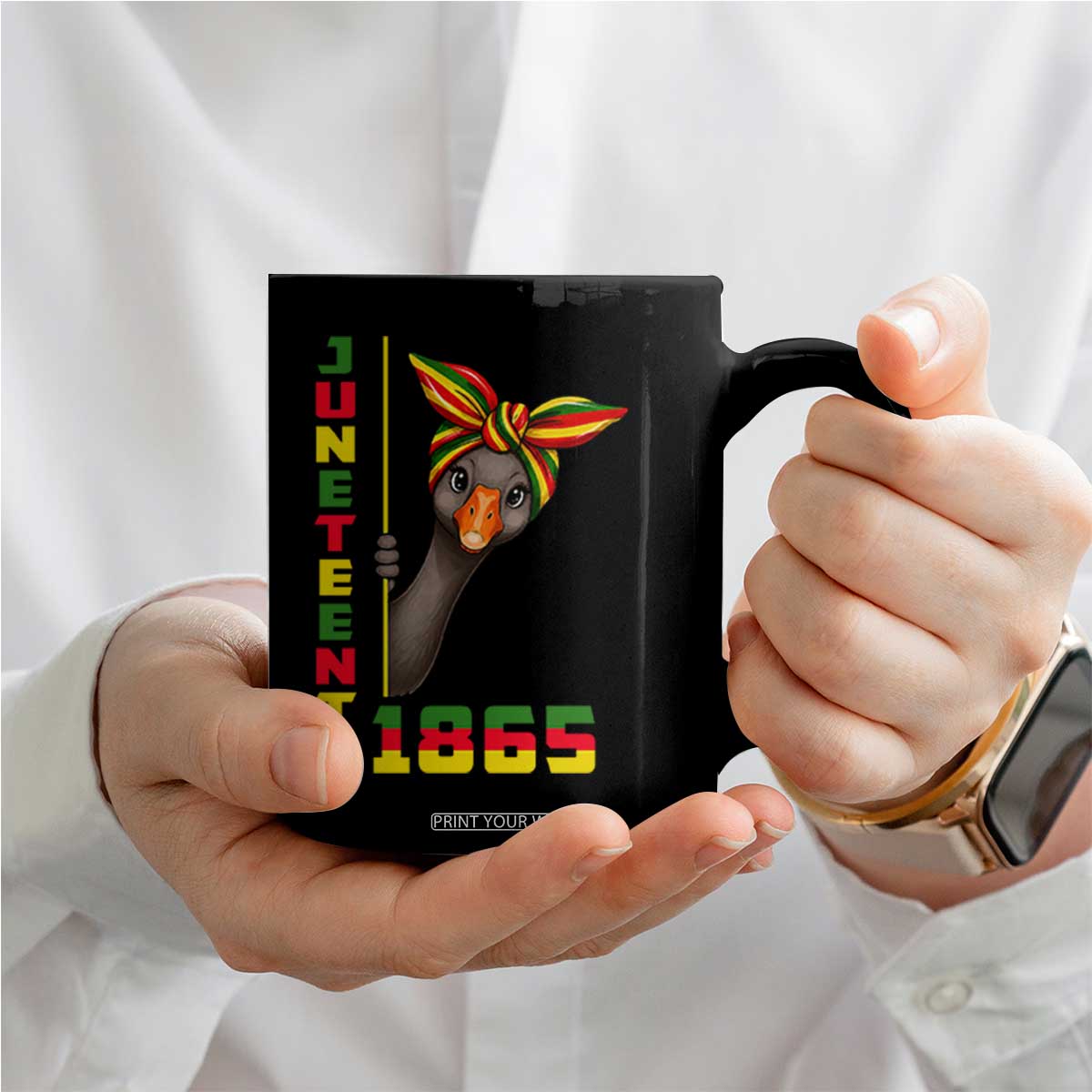 Funny Juneteenth Goose Coffee Mug African American Pride Gift