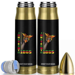 Funny Juneteenth Goose Bullet Tumbler African American Pride Gift TS12 Black Print Your Wear
