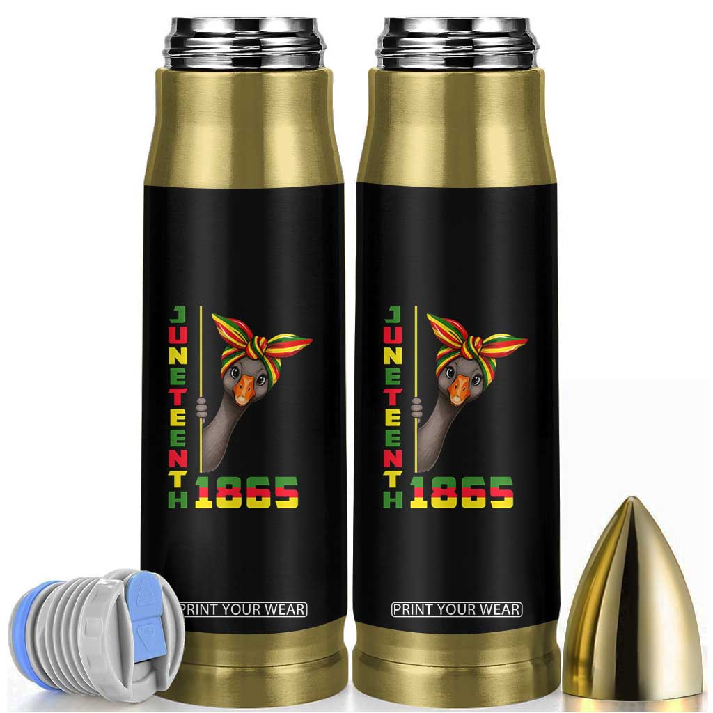 Funny Juneteenth Goose Bullet Tumbler African American Pride Gift TS12 Black Print Your Wear