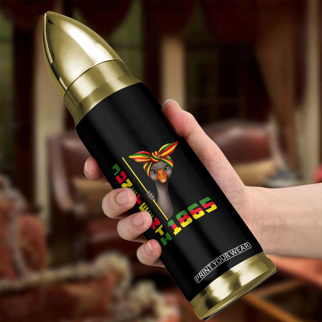 Funny Juneteenth Goose Bullet Tumbler African American Pride Gift TS12 Print Your Wear