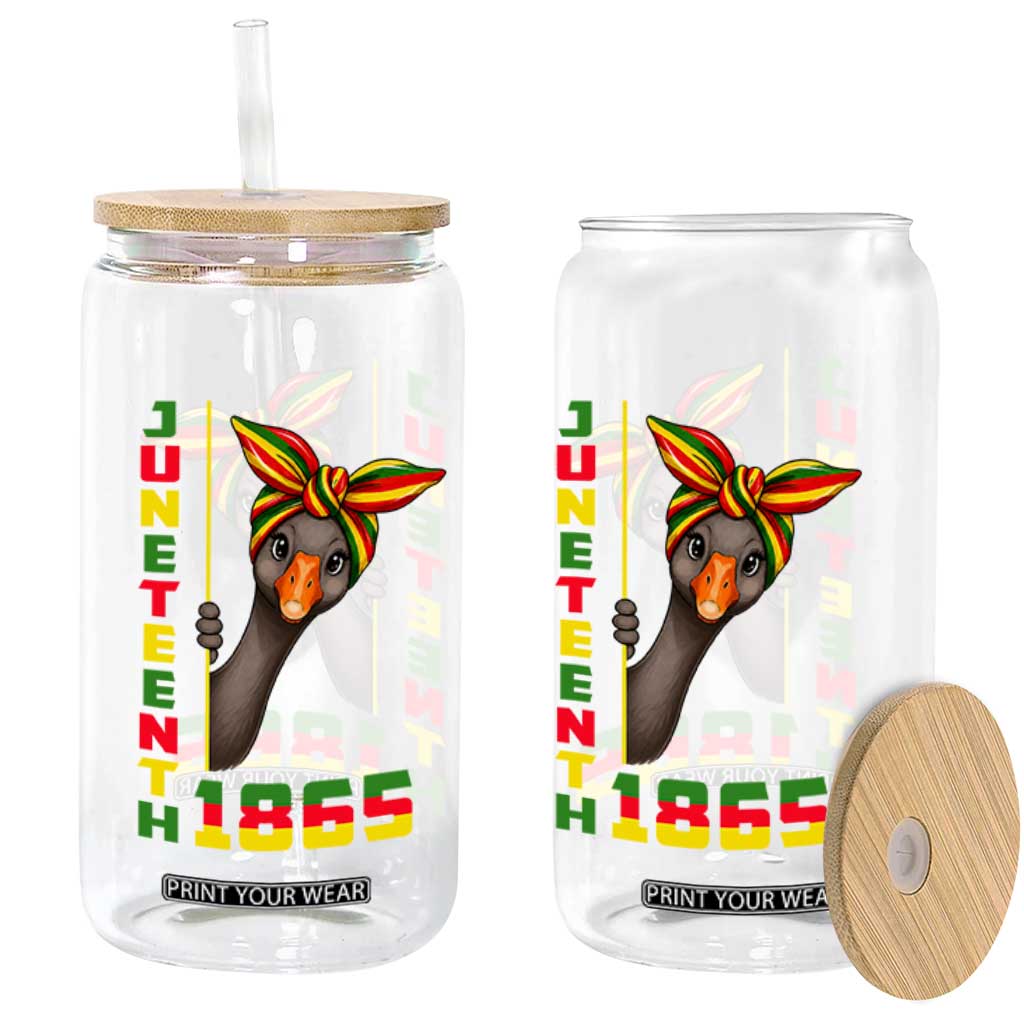 Funny Juneteenth Goose Glass Can African American Pride Gift TS12 Print Your Wear