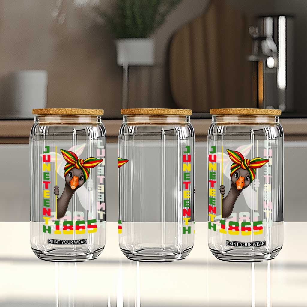 Funny Juneteenth Goose Glass Can African American Pride Gift TS12 Print Your Wear