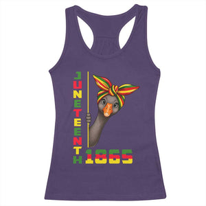 Funny Juneteenth Goose Racerback Tank Top African American Pride Gift TS12 Purple Print Your Wear