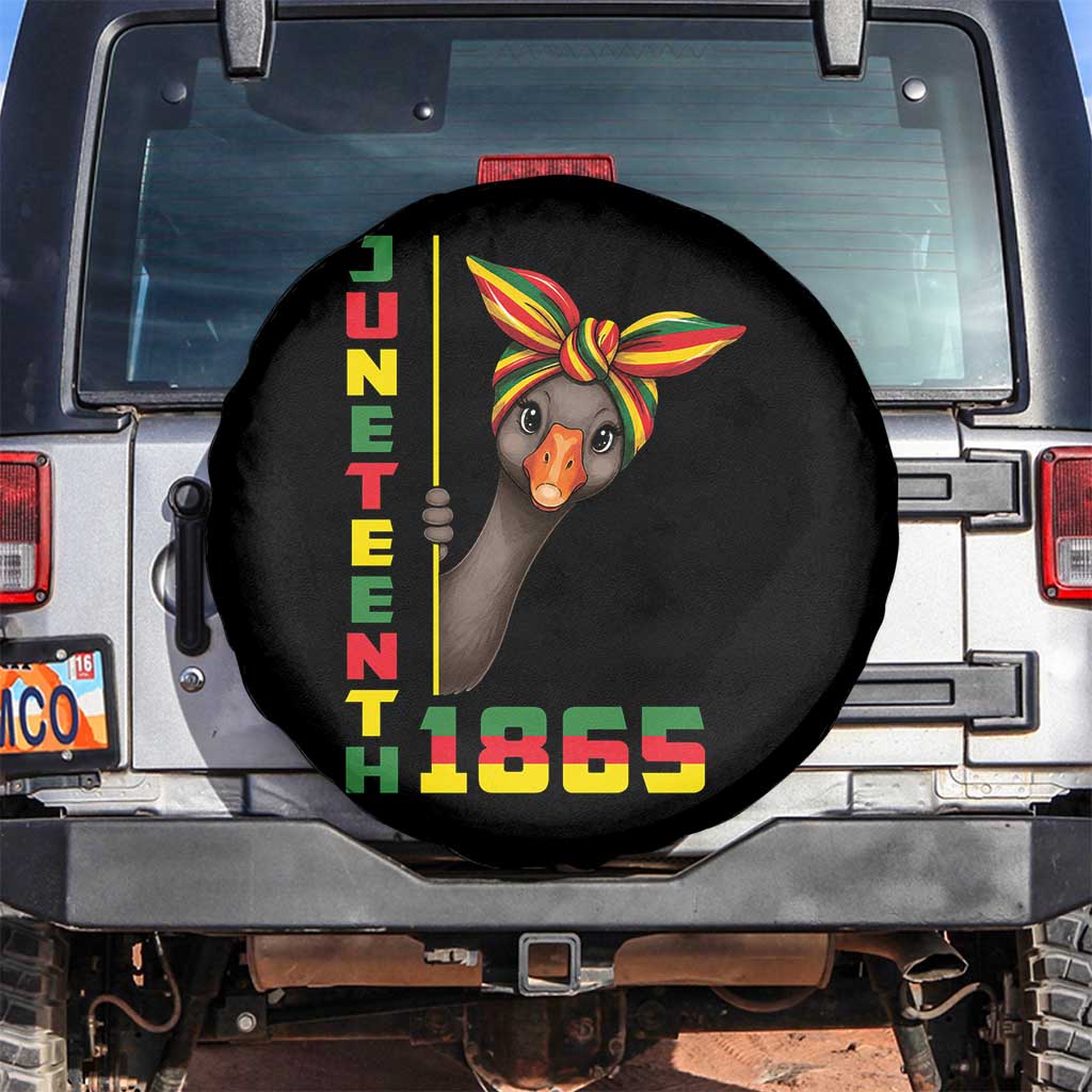 Funny Juneteenth Goose Spare Tire Cover African American Pride Gift TS12 No hole Black Print Your Wear