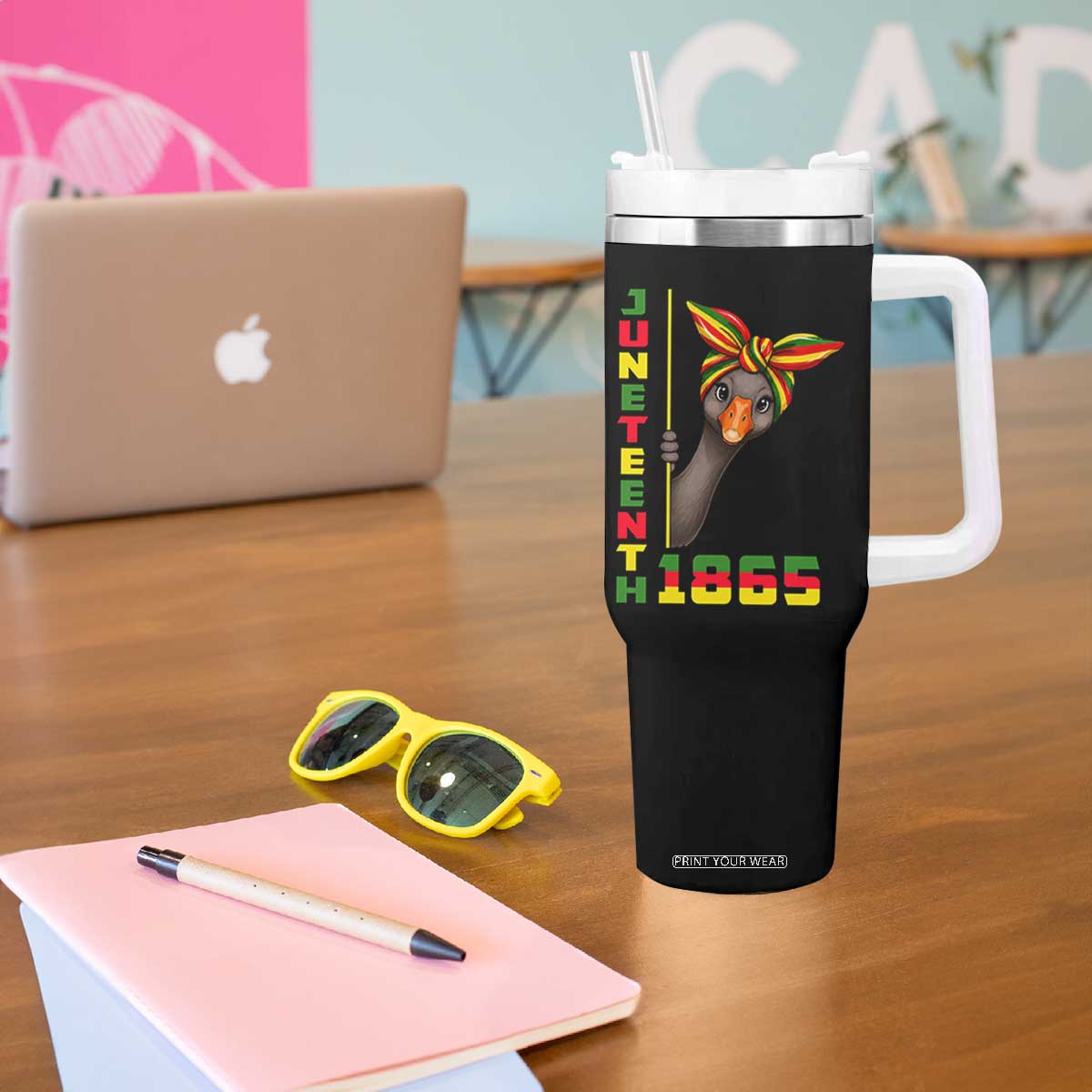 Funny Juneteenth Goose Tumbler With Handle African American Pride Gift TS12 Print Your Wear