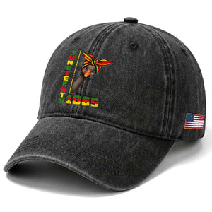 Funny Juneteenth Goose Washed Cotton Baseball Cap African American Pride Gift