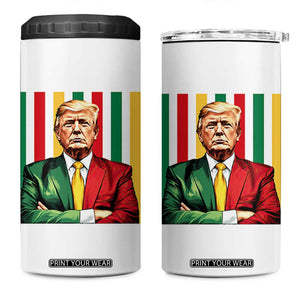 Juneteenth American Leader Inspiration 4 in 1 Can Cooler Tumbler 1865 American Heritage Gift TS12 One Size: 16 oz White Print Your Wear