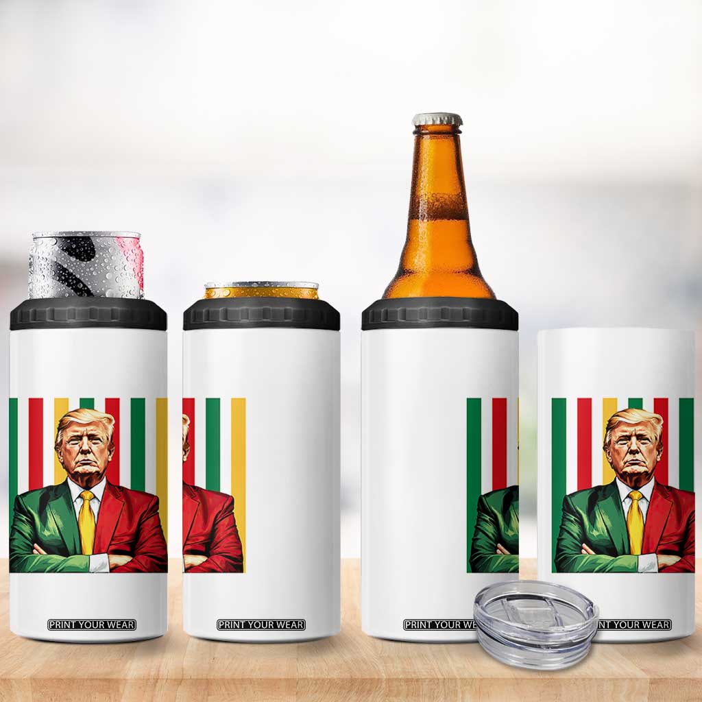Juneteenth American Leader Inspiration 4 in 1 Can Cooler Tumbler 1865 American Heritage Gift TS12 Print Your Wear