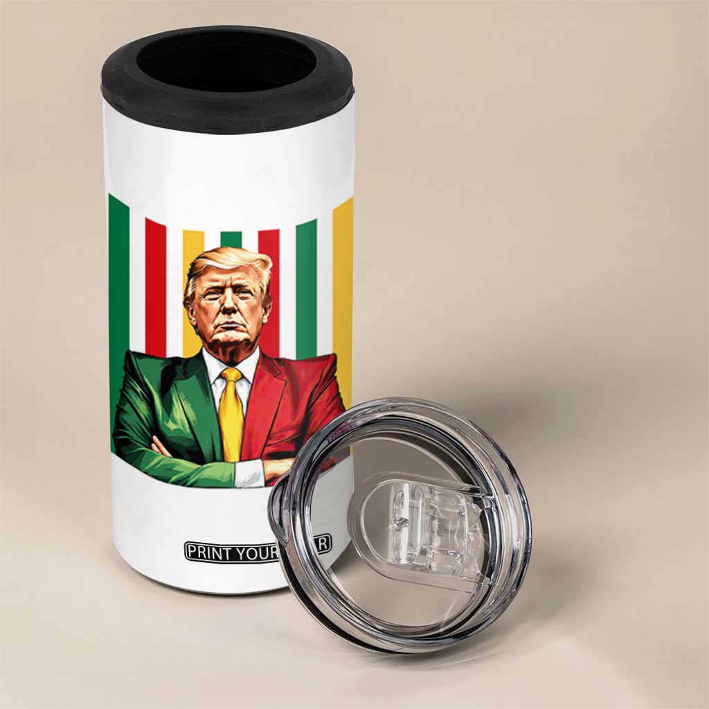 Juneteenth American Leader Inspiration 4 in 1 Can Cooler Tumbler 1865 American Heritage Gift TS12 Print Your Wear