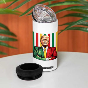 Juneteenth American Leader Inspiration 4 in 1 Can Cooler Tumbler 1865 American Heritage Gift TS12 Print Your Wear