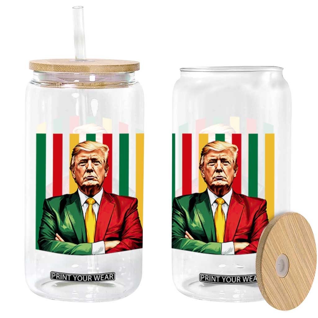 Juneteenth American Leader Inspiration Glass Can 1865 American Heritage Gift TS12 Print Your Wear