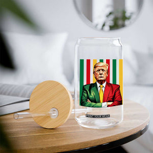 Juneteenth American Leader Inspiration Glass Can 1865 American Heritage Gift TS12 Print Your Wear