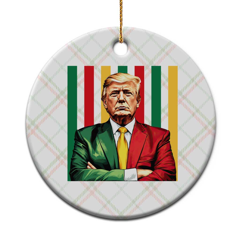 Juneteenth American Leader Inspiration Ceramic Ornament 1865 American Heritage Gift TS12 1pc Christmas Plaid Print Your Wear