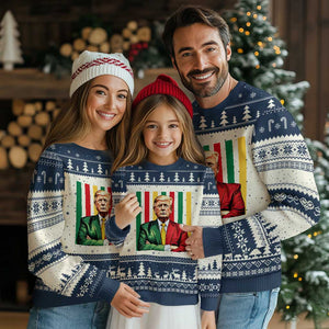 Juneteenth American Leader Inspiration Ugly Christmas Sweater 1865 American Heritage Gift
