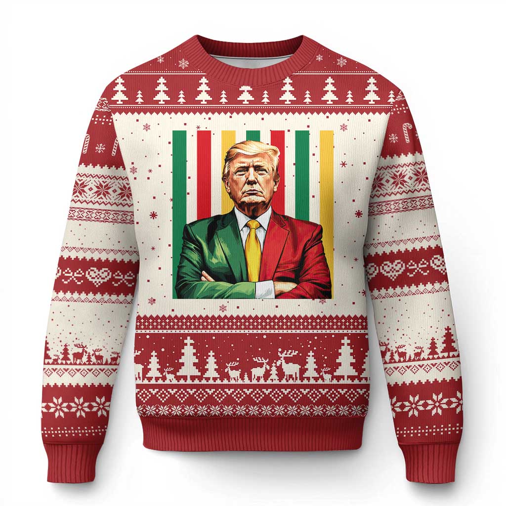 Juneteenth American Leader Inspiration Ugly Christmas Sweater 1865 American Heritage Gift