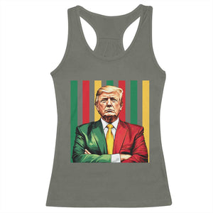 Juneteenth American Leader Inspiration Racerback Tank Top 1865 American Heritage Gift TS12 Military Green Print Your Wear
