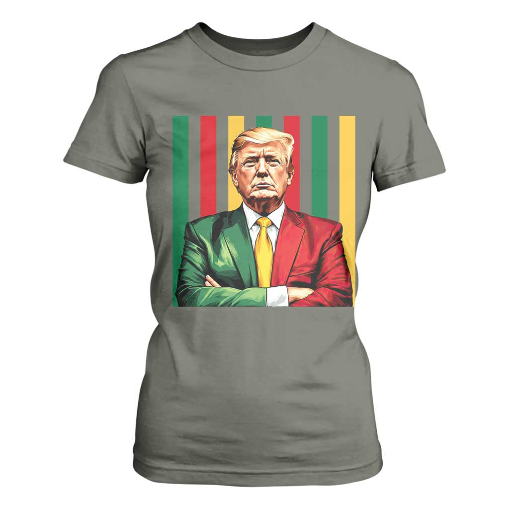 Juneteenth American Leader Inspiration T Shirt For Women 1865 American Heritage Gift TS12 Military Green Print Your Wear