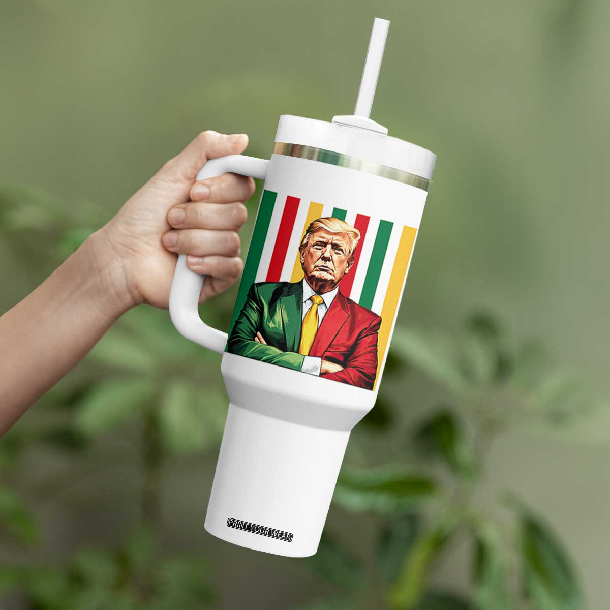 Juneteenth American Leader Inspiration Tumbler With Handle 1865 American Heritage Gift TS12 Print Your Wear