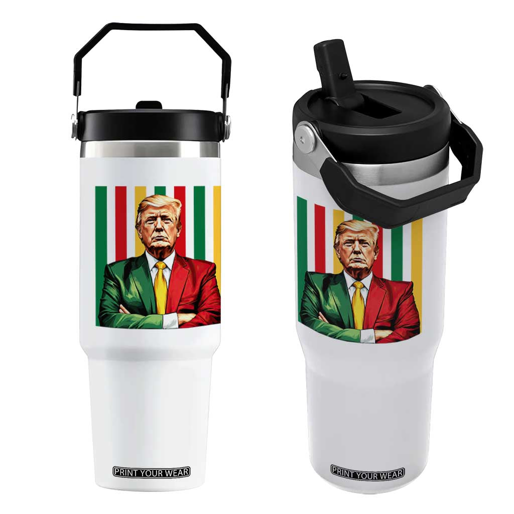 Juneteenth American Leader Inspiration Flip Straw Tumbler 1865 American Heritage Gift TS12 One Size: 30 oz White Print Your Wear
