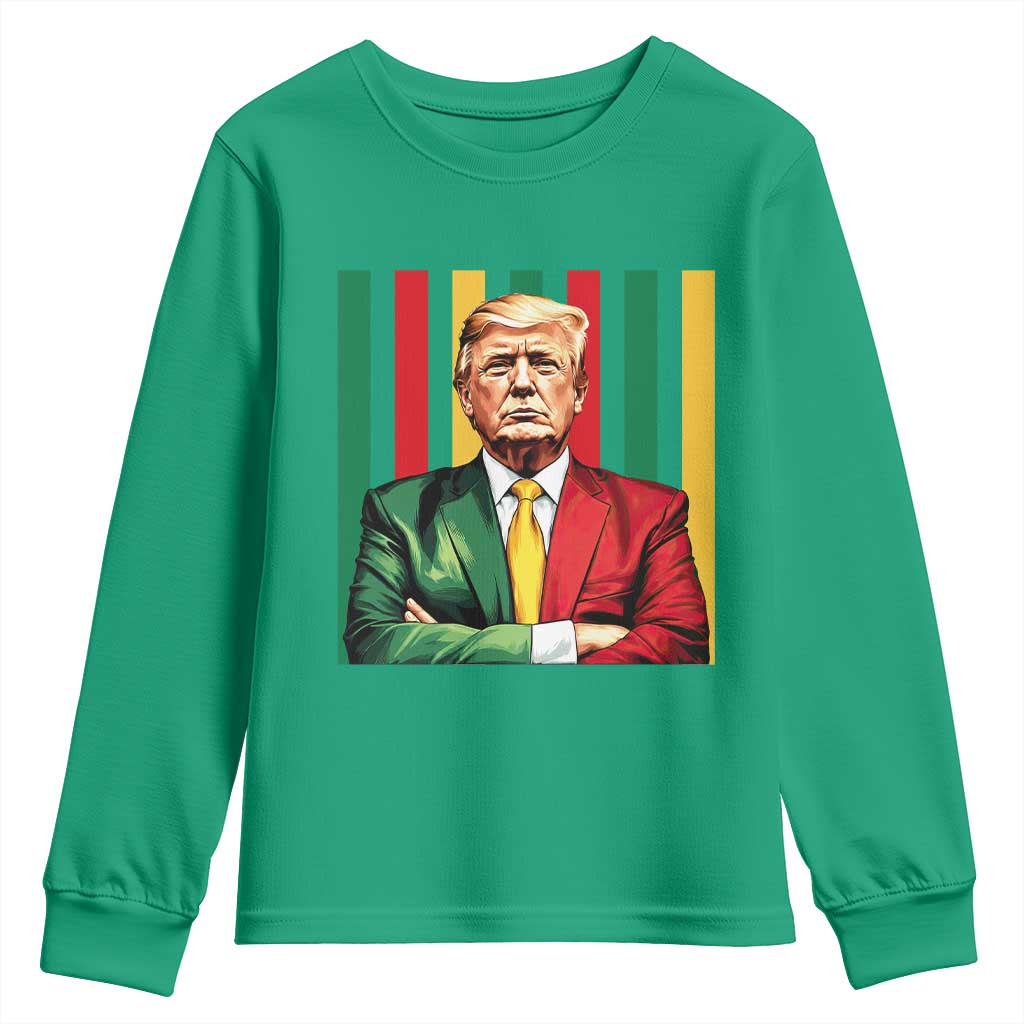 Juneteenth American Leader Inspiration Youth Sweatshirt 1865 American Heritage Gift TS12 Irish Green Print Your Wear