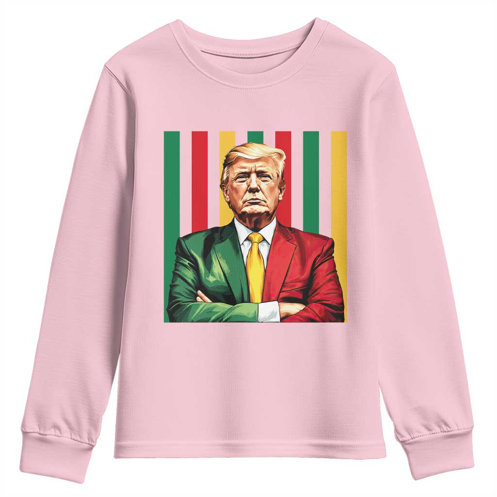 Juneteenth American Leader Inspiration Youth Sweatshirt 1865 American Heritage Gift TS12 Light Pink Print Your Wear